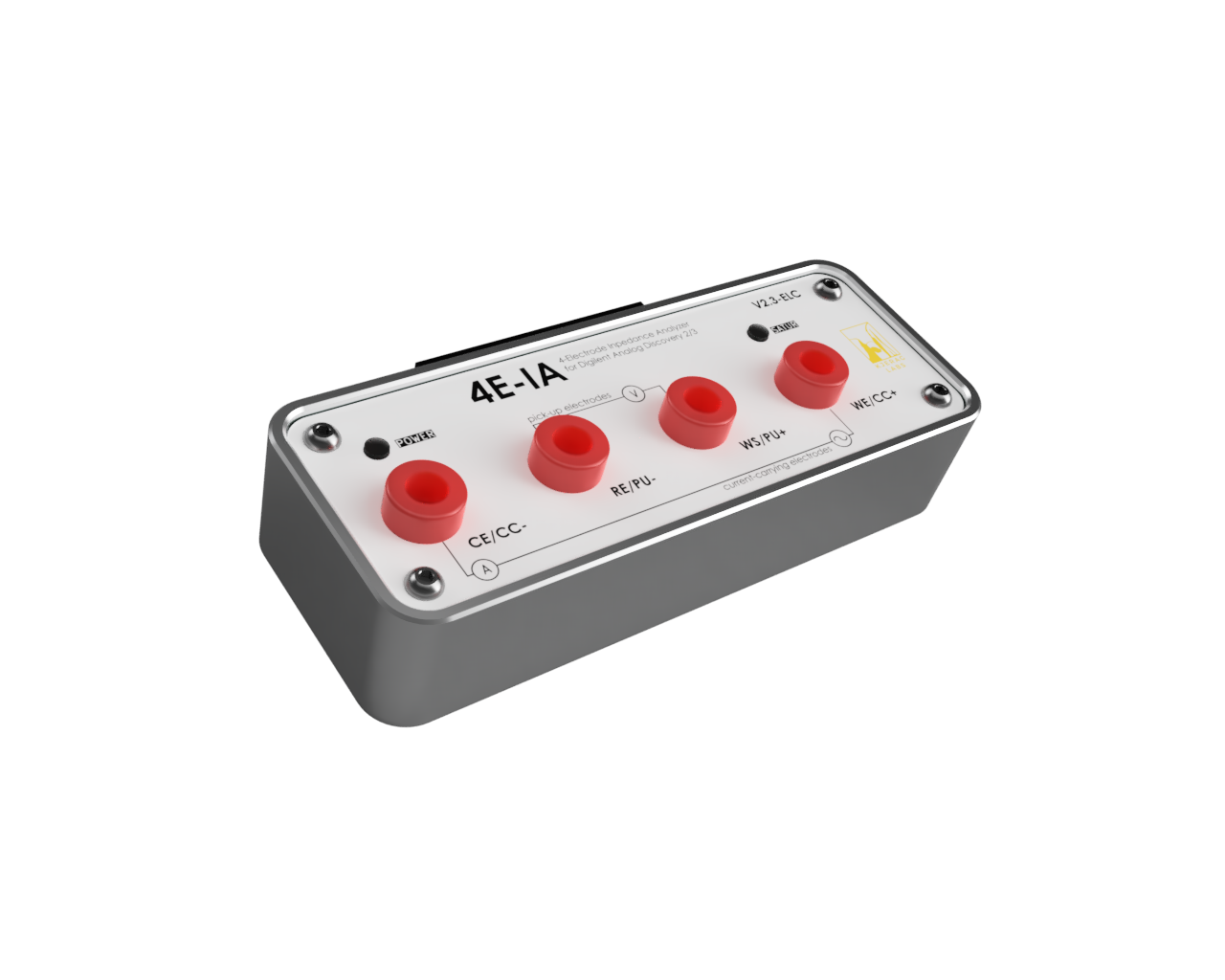 4E-IA Impedance Analyser Frontend V2.3-ELC (DIN 1.5mm Electrode Version)