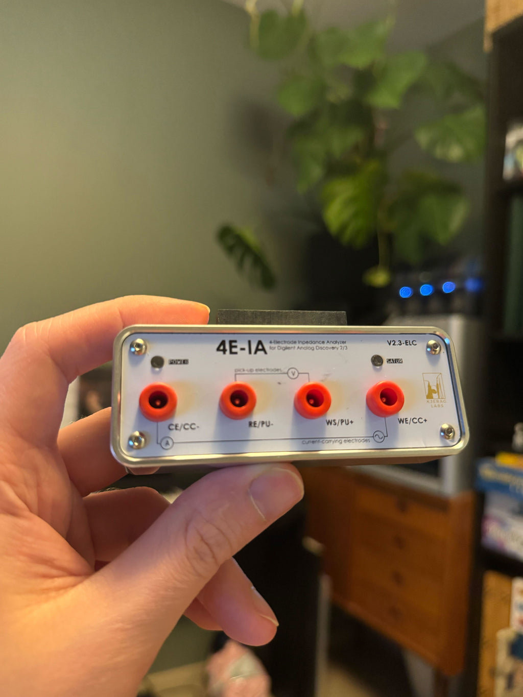 4E-IA Impedance Analyser Frontend V2.3-ELC (DIN 1.5mm Electrode Version)