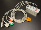 DIN 1.5mm ECG/EEG Electrode Wires With Clips -  Colour Coded - 120mm