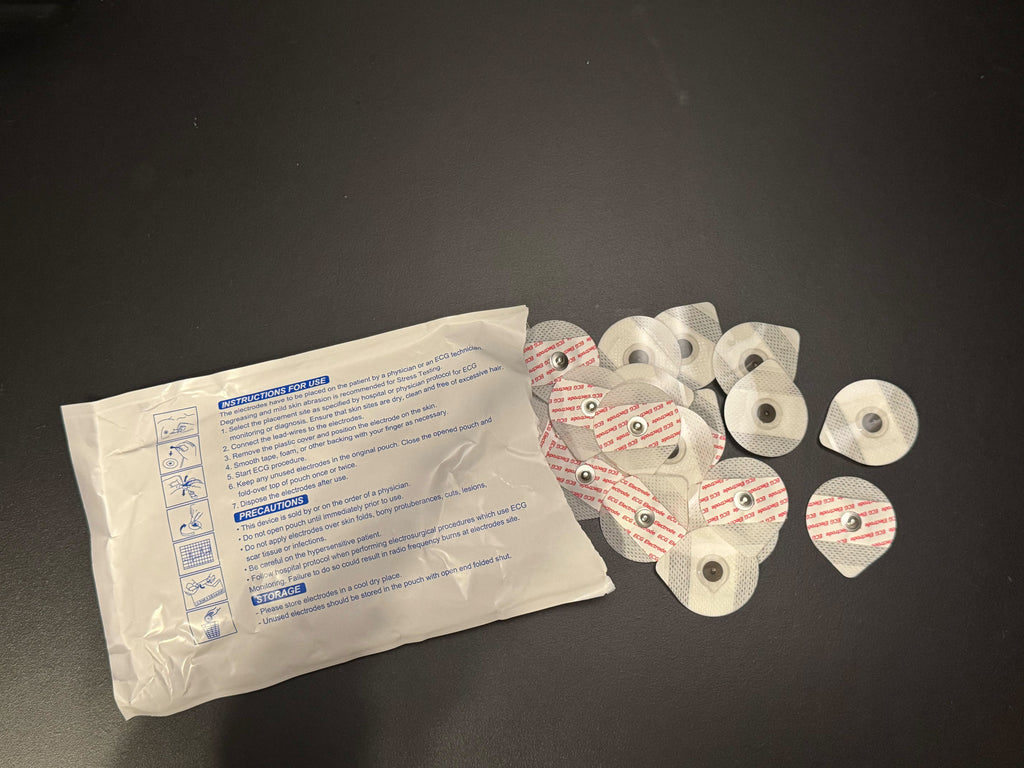50 pcs disposable ECG patch electrodes - 50mm, AgCl