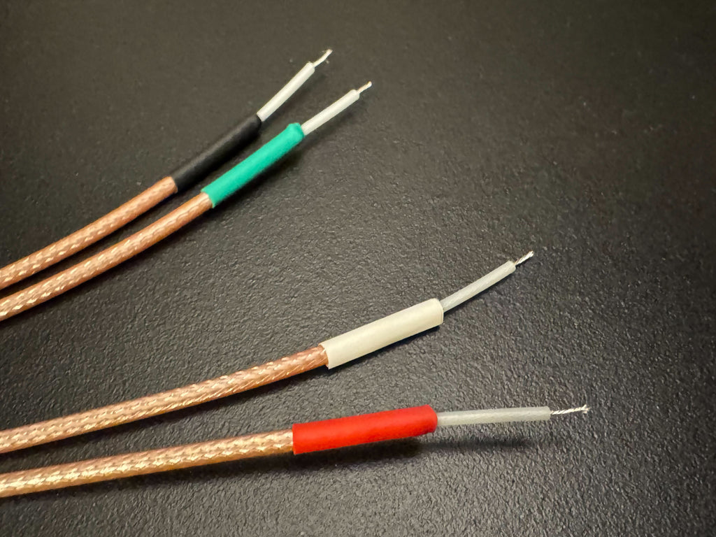 BNC Electrode Wires with Shielding -  Colour Coded - 1m