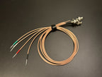 BNC Electrode Wires with Shielding -  Colour Coded - 1m